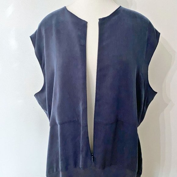 ADAY SAVE THE DATE NAVY SHORT SLEEVE MIDI DRESS - XL - Picture 7 of 11